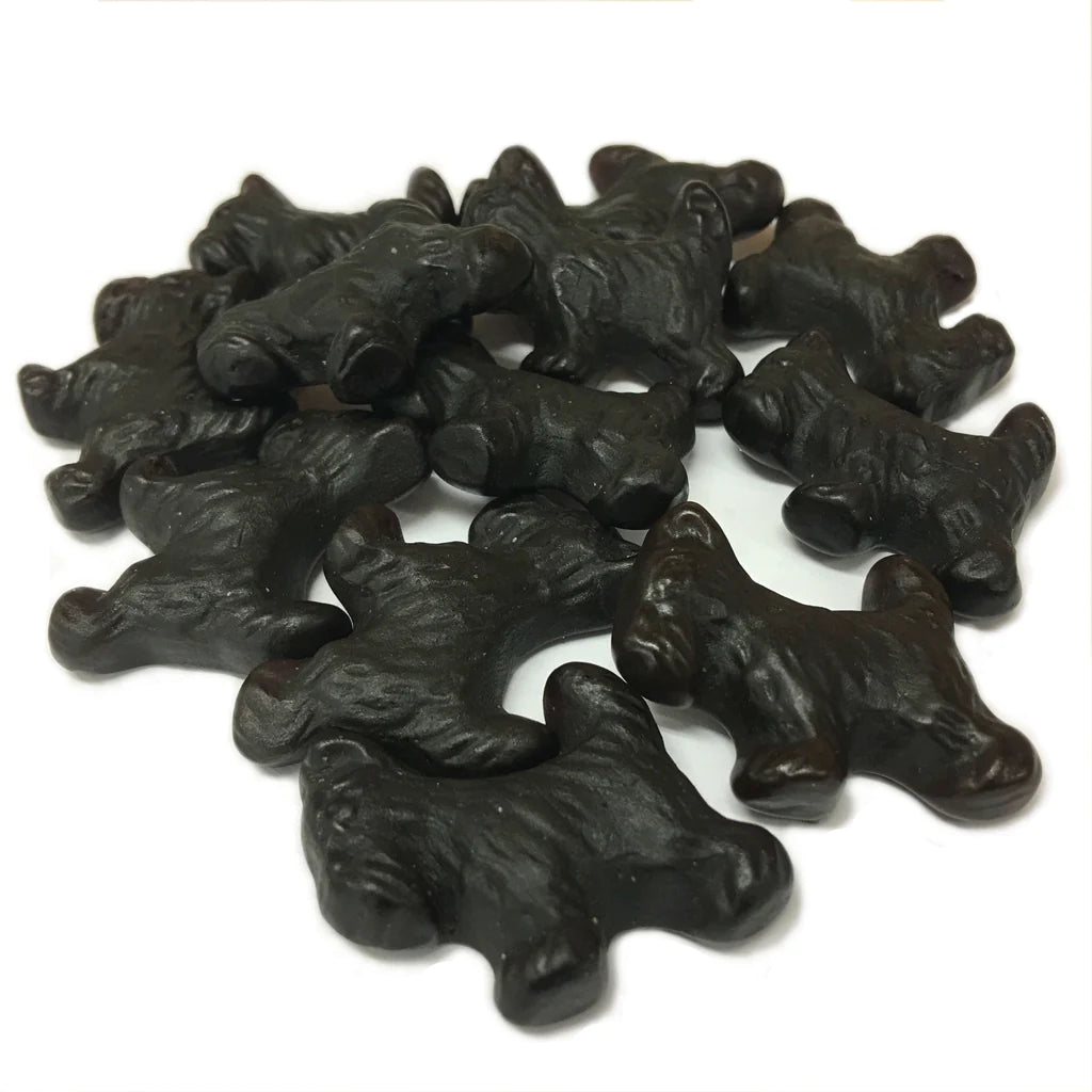 Licorice Scottie Dogs Black 10 oz